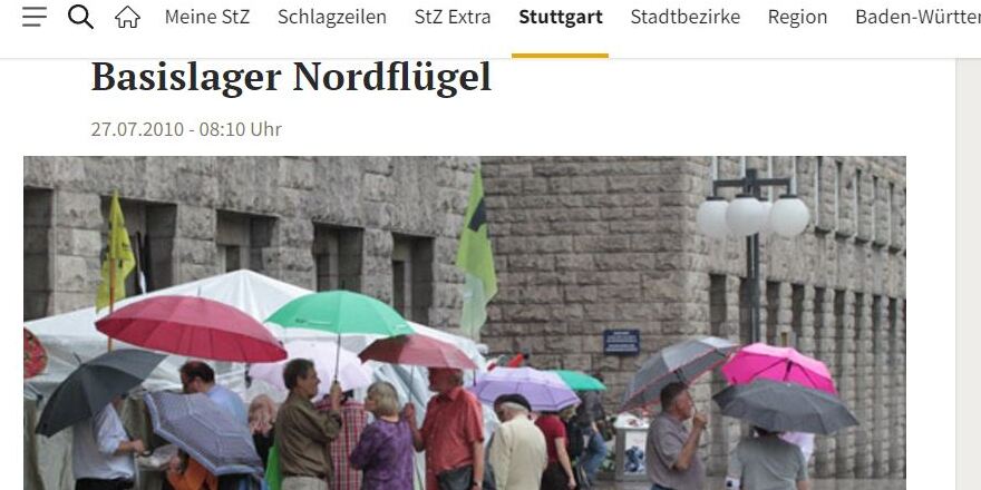 Feature-Bild zur Reportage über den Widerstand gegen Stuttgart21
