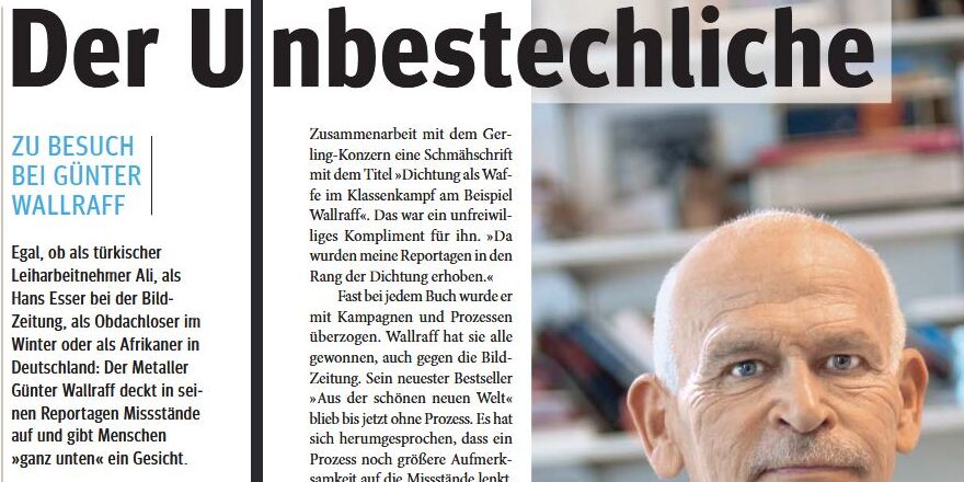 Porträt Günter Wallraff